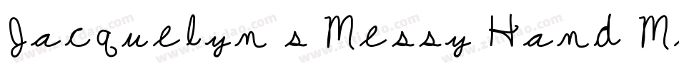 Jacquelyn s Messy Hand Medium字体转换